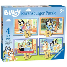Ravensburger Puzzle 4in1 - Bluey  Ajánlott 3-99 éves korig unisex (15135) puzzle, kirakós