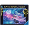 Ravensburger Puzzle 500 db - Az északi fény farkasa  Ajánlott 10-99 éves korig unisex (99729)