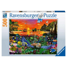  Ravensburger Puzzle 500 db Teknős a korallzátonyon (60820) puzzle, kirakós