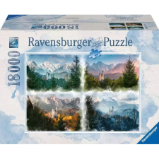 Ravensburger Puzzle játék 18000 darabos Neuschwanstein kastély - Négy évszak puzzle, kirakós