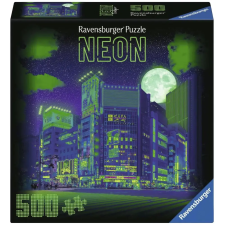Ravensburger Puzzle játék 500 darabos Neon Collection Tokió 12001980 puzzle, kirakós