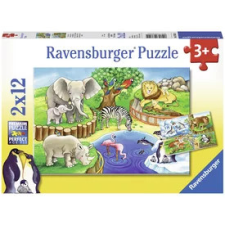 Ravensburger Ravensburger Állatkerti állatok 2 x 12 db puzzle puzzle, kirakós