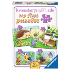 Ravensburger Ravensburger első puzzle Állatok a kertben 4 az 1-ben puzzle, kirakós