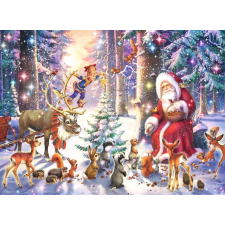 Ravensburger Ravensburger Karácsony az erdőben puzzle XXL 100 darabos puzzle, kirakós