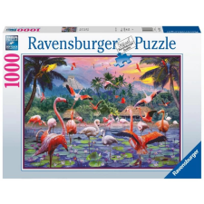 Ravensburger Ravensburger pink flamingók puzzle 1000 darabos puzzle, kirakós