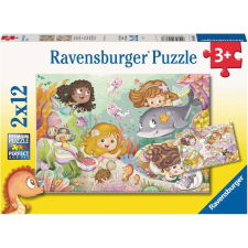 Ravensburger ravensburger tündérek és sellők puzzle 2x12 darab puzzle, kirakós