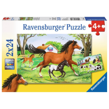 Ravensburger Ravensburger világ lovai puzzle - 2x24 darabos puzzle, kirakós