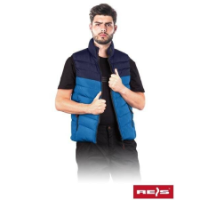 RAW-POL Iker védőmellény, steppelt, kék, Top Defender, L-es méret férfi mellény