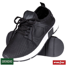 RAW-POL Pantofi sport dama, Reis, material respirabil, usori, negru, marimea 36