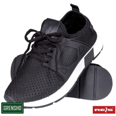 RAW-POL Pantofi sport dama, Reis, material respirabil, usori, negru, marimea 40