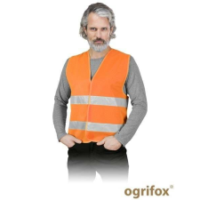 RAW-POL Védőmellény, Ox-Lumi, fényvisszaverő, narancssárga, 3XL méret láthatósági ruházat