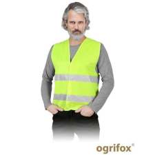 RAW-POL Védőmellény, Ox-Lumi, fényvisszaverő, sárga, 3XL-es méret láthatósági ruházat