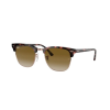 Ray-Ban RB3016 133751 CLUBMASTER PINK HAVANA CLEAR GRADIENT BROWN napszemüveg