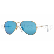 Ray-Ban RB3025 112/4L AVIATOR MATTE GOLD BLUE MIRROR POLAR napszemüveg