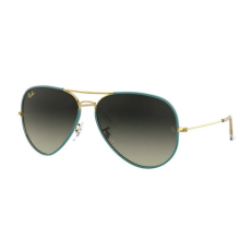 Ray-Ban RB3025JM 9196BH AVIATOR FULL COLOR PETROLEUM ON LEGEND GOLD GREEN VINTAGE GRADIENT BLUE napszemüveg