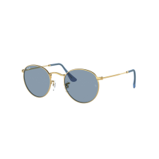 Ray-Ban RB3447 001/56 ROUND METAL Arista Gold Blue napszemüveg napszemüveg