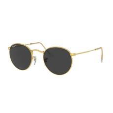 Ray-Ban RB3447 919648 ROUND METAL GOLD BLACK POLARIZED napszemüveg