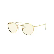 Ray-Ban RB3447 9196BL ROUND METAL Gold DEMO LENS napszemüveg