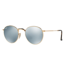 Ray-Ban RB3447N 001/30 ROUND METAL SHINY GOLD GREY FLASH napszemüveg napszemüveg