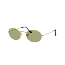Ray-Ban RB3547 001/4E OVAL Arista Gold Bottle Green napszemüveg