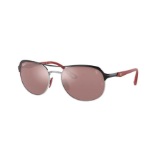Ray-Ban RB3685M F060H2 BLACK ON SILVER POLARIZED PURPLE MIRROR SILVER napszemüveg napszemüveg