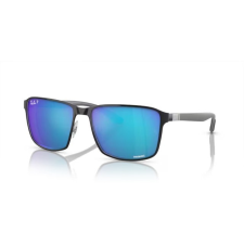Ray-Ban RB3721CH 9144A1 BLACK ON SILVER POLARIZED MIRROR BLUE CHROMANCE napszemüveg napszemüveg