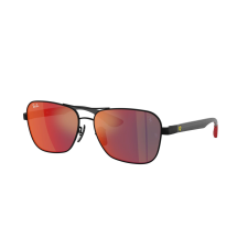 Ray-Ban RB8336M F1186P Matte Black Dark Grey Mirror Blue/Red napszemüveg napszemüveg