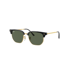 Ray-Ban RJ9116S 100/71 JUNIOR NEW CLUBMASTER Black On Gold Dark Green napszemüveg