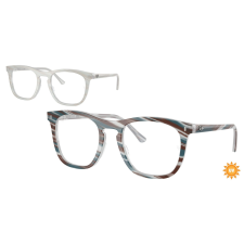 Ray-Ban RX2210V 8382 Photo Striped Light Blue DEMO LENS szemüveg szemüvegkeret