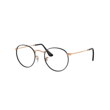 Ray-Ban RX3447V 3173 ROUND METAL Black On Rose Gold DEMO LENS szemüveg szemüvegkeret