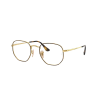 Ray-Ban RX6448 2945 HEXAGONAL Havana On Gold DEMO LENS szemüveg