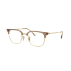 Ray-Ban RX7216 8471 NEW CLUBMASTER Beige On Gold DEMO LENS szemüveg