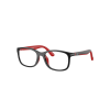 Ray-Ban RY1644 3928 Black On Rubber Red DEMO LENS szemüveg