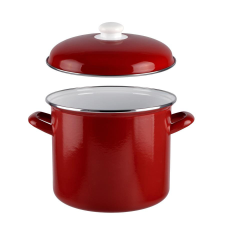  RCK Bordó Zománcozott Fazék fedővel 24 cm 40232 edény