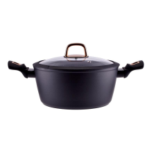  RCK Golden Line tapadásmentes alumínium lábas üvegfedővel 24cm, 4L, indukciós 10434 edény