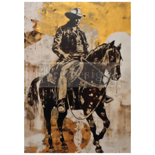 Re-Design with Prima Decoupage Fiber Cowboy Cavalry Decoupage papír A1 (1 db) decoupage papír