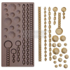 Re-Design with Prima ReDesign with Prima szilikon öntőforma, 5x10 Inch Prima Gems & Chains / Décor Mould (1 db)