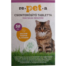 Re-pet-a csonterősítő tabletta macskáknak 50 db vitamin, táplálékkiegészítő macskáknak