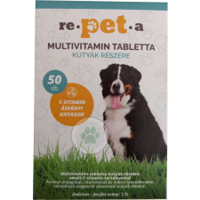  Re-pet-a multivitamin tabletta kutyáknak 50 db vitamin, táplálékkiegészítő kutyáknak