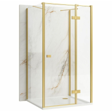 Rea zuhanykabin Rea Atlas 120x80 Brush Gold kád, zuhanykabin