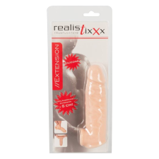  Realistixxx - heregyűrűs péniszköpeny - 16cm (natúr) péniszköpeny