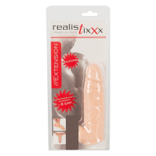  Realistixxx - heregyűrűs péniszköpeny - 16cm (natúr) péniszköpeny