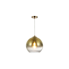 Reality Castilo ChandelierE27X1 MAX40WIron+glassD25CM canopy and cup gold mat - REAL-334201-03 világítás
