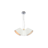 Reality Catalina 3LT Pendant lamp 40*40cm H120cm Metal: white Shade: hard plastic3xE27 60W bulb excl. - REAL-328603-01