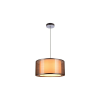 Reality Martina 1-LIT PENDANT LAMPW/230V 50Hz E27*1(W/O BULB)W/SIZE:D400 MMW/CHROME + GREY SHADE FINISHW/BASE SIZE:D100MM - REAL-333211-47