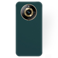  Realme 11 Pro+ 5G Telefontok - zöld szilikon hátlap tok tok és táska