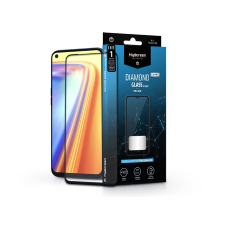 Realme 7 edzett üveg képernyővédő fólia - MyScreen Protector Diamond Glass Lite Edge2.5D Full Glue - black mobiltelefon kellék