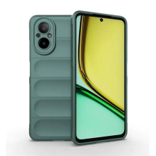  Realme C67 4G, Szilikon tok, közepesen ütésálló, 3D minta, sötétzöld tok és táska