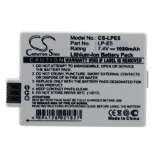 RealPower Canon LP-E5 7.4V 1080mAh utángyártott akku Li-ion digitális fényképező akkumulátor
