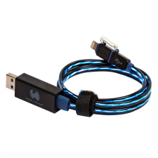 RealPower floating cable 2in1 74,5cm Blue kábel és adapter